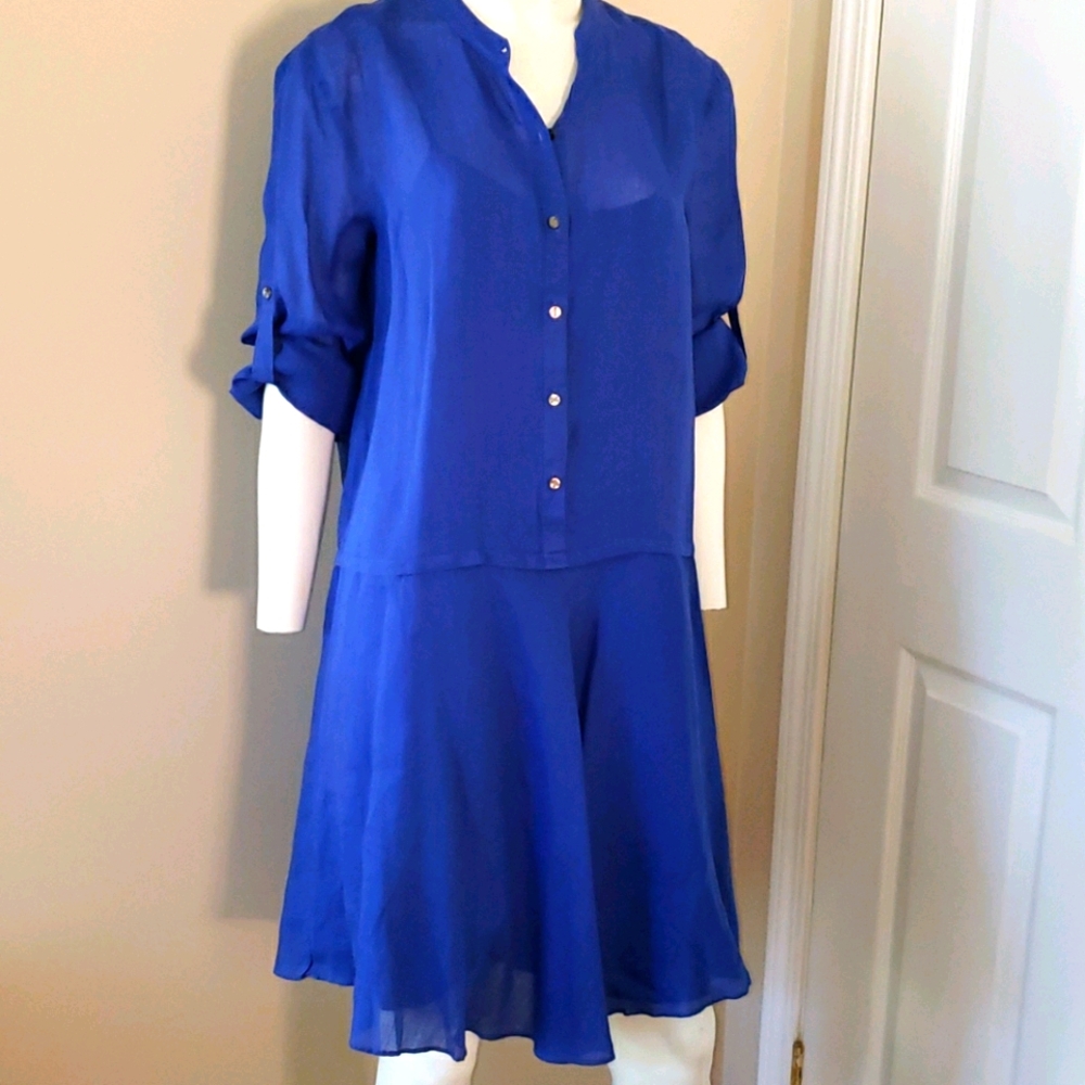 Donna Karan NY royal blue 💙 flared dress